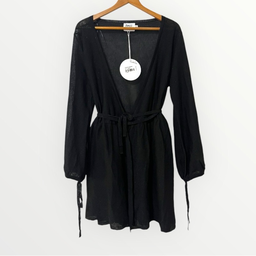 Princess Polly CHIARA MINI DRESS BLACK M/L NWT